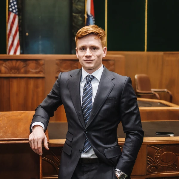 Attorney Ryan Krupp in court